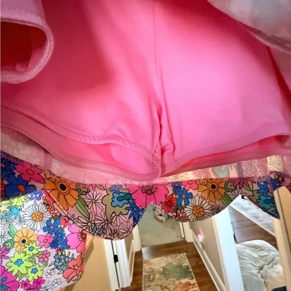 SSYS Pink Floral Two-Piece Shirt and Skort Set - Picture 8 of 11